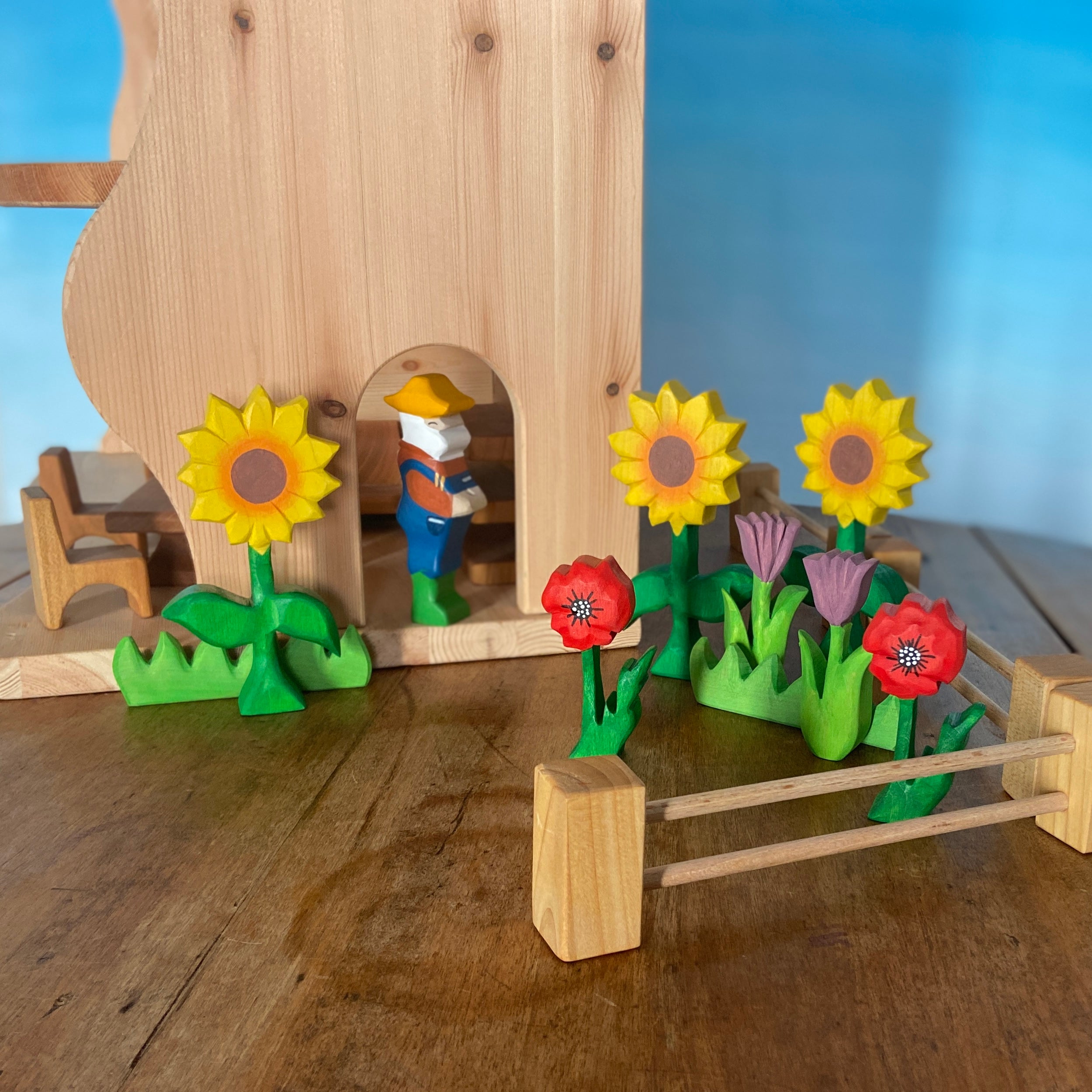 Wooden toy flowers - Waldorf toys & Open ended toys – Vulp's Wooden Toys